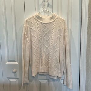 Cream Cable Knit Sweater